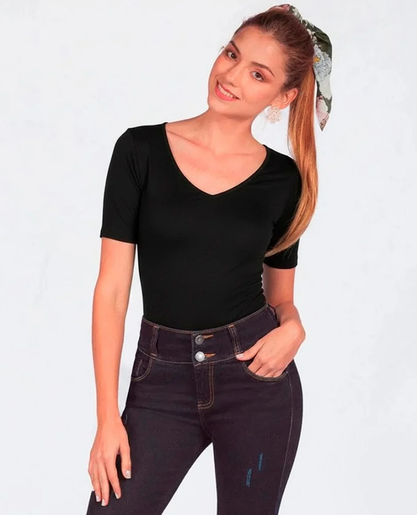 BLUSA ADRISSA BÁSICA RAQUEL PARA MUJER NEGRO Adrissa