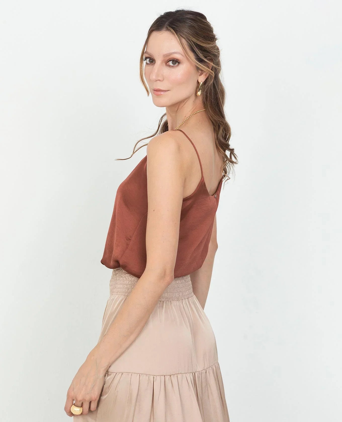 BLUSA BÁSICA OLIVIA DE TIRAS PARA MUJER Adrissa