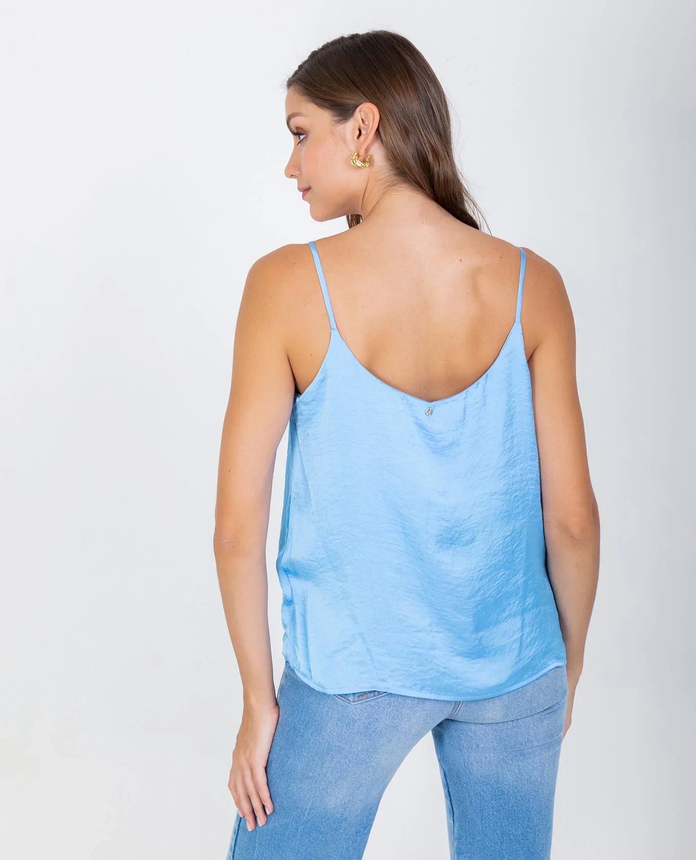 BLUSA BÁSICA OLIVIA DE TIRAS PARA MUJER Adrissa