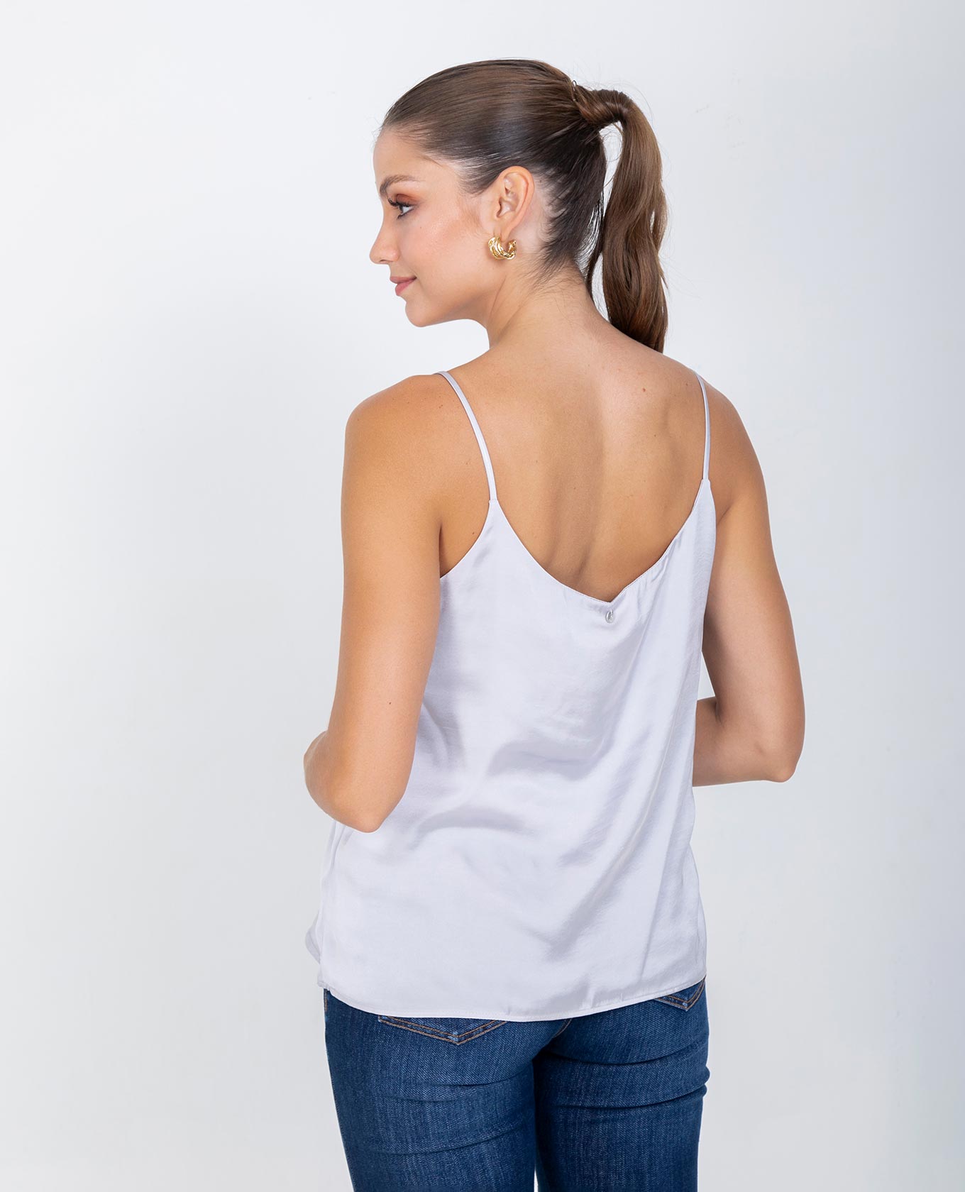 BLUSA BÁSICA OLIVIA DE TIRAS PARA MUJER Adrissa
