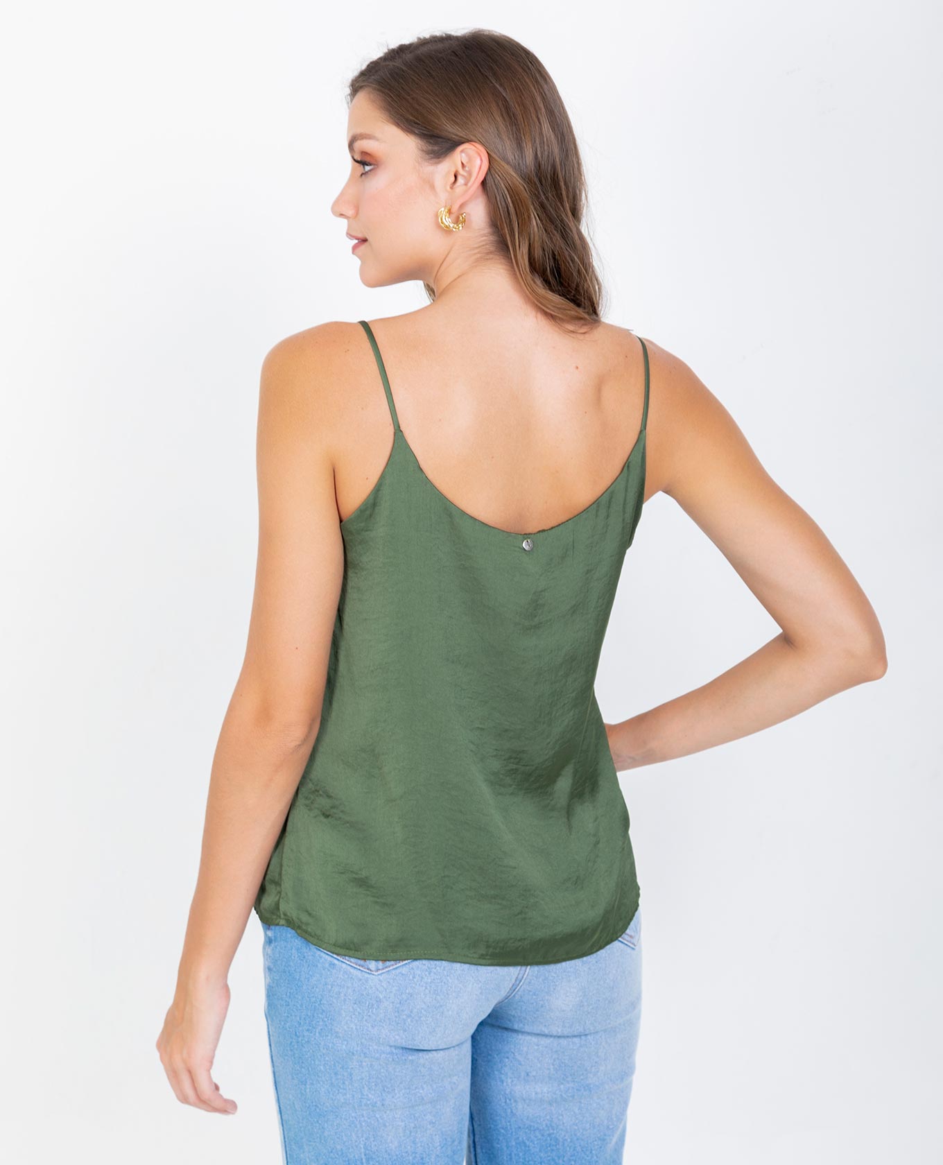 BLUSA BÁSICA OLIVIA DE TIRAS PARA MUJER Adrissa
