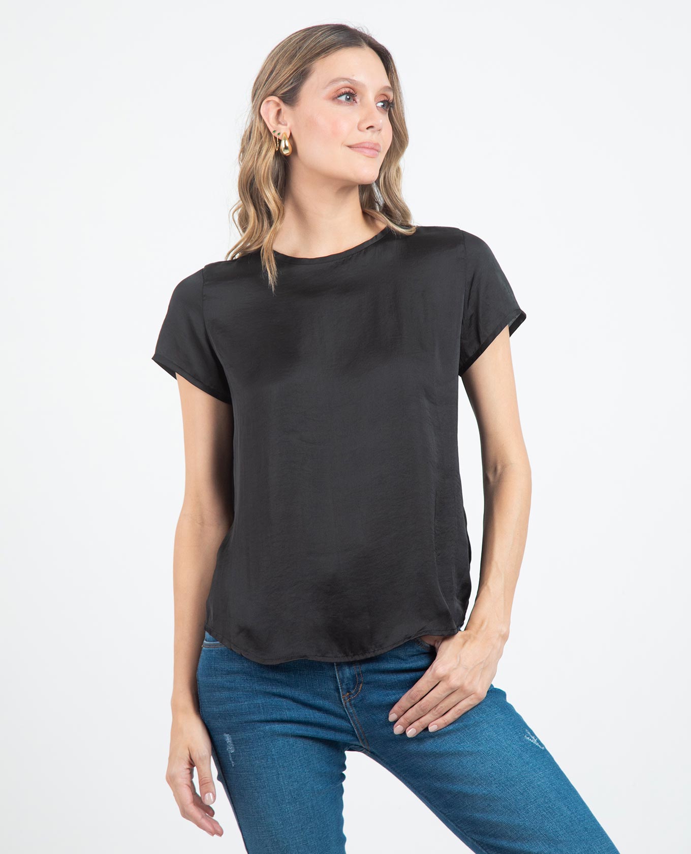 BLUSA ADRISSA BÁSICA MARÍA PARA MUJER NEGRO Adrissa
