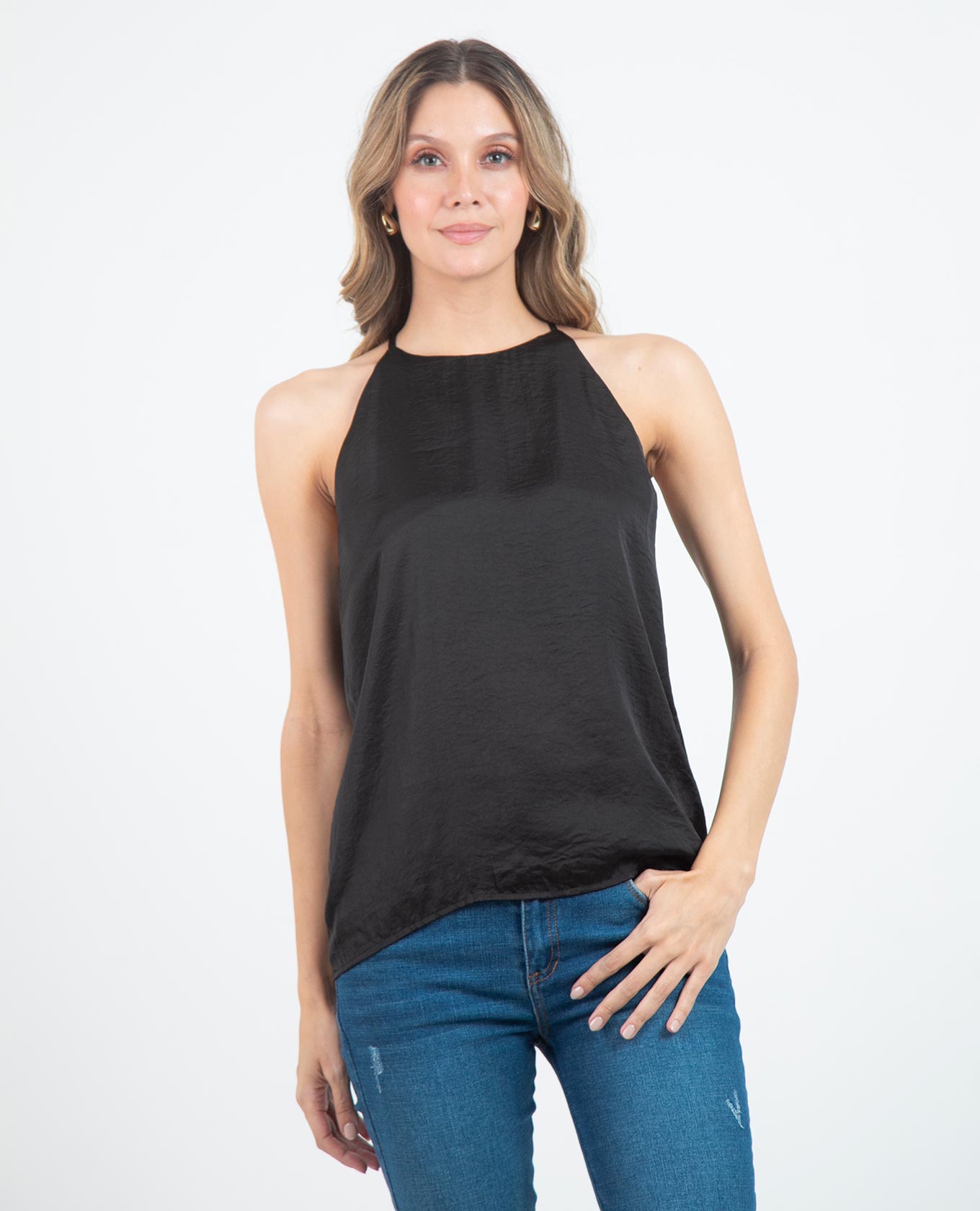 BLUSA ADRISSA BÁSICA DIANA PARA MUJER NEGRO Adrissa