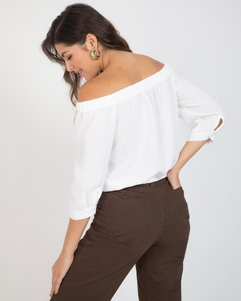 BLUSA ESCOTE BANDEJA PARA MUJER Adrissa