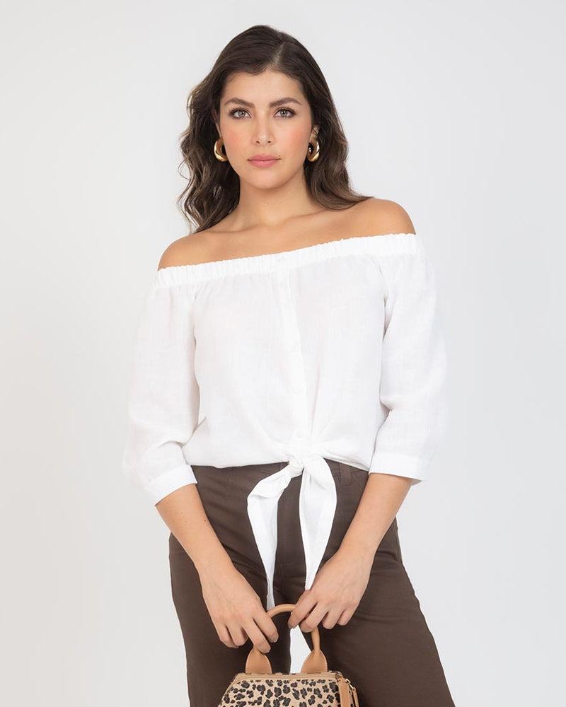 BLUSA ESCOTE BANDEJA PARA MUJER Adrissa