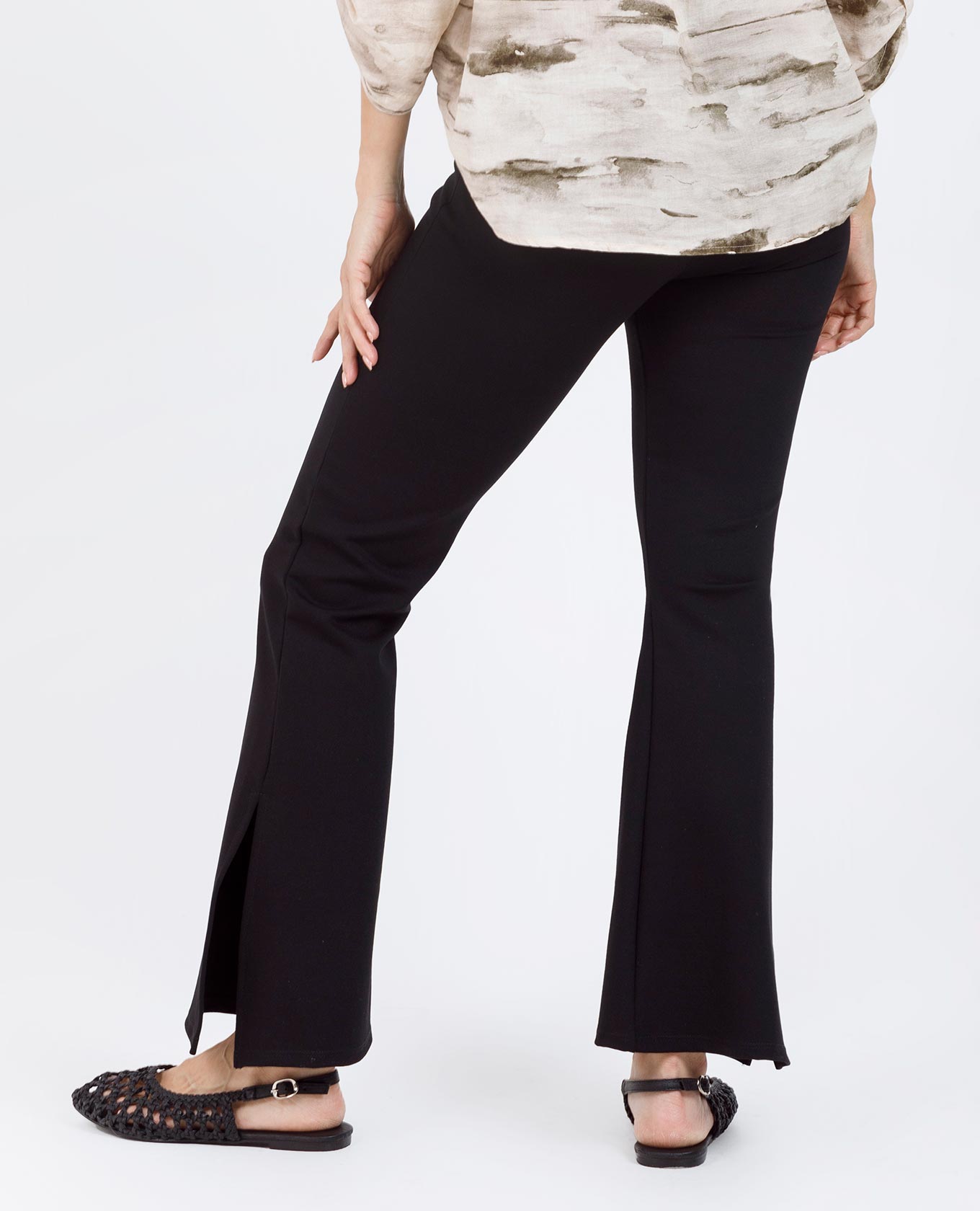 LEGGING NEGRO PARA MUJER BOTA FLARE Adrissa | Ropa para mujer Pantalones