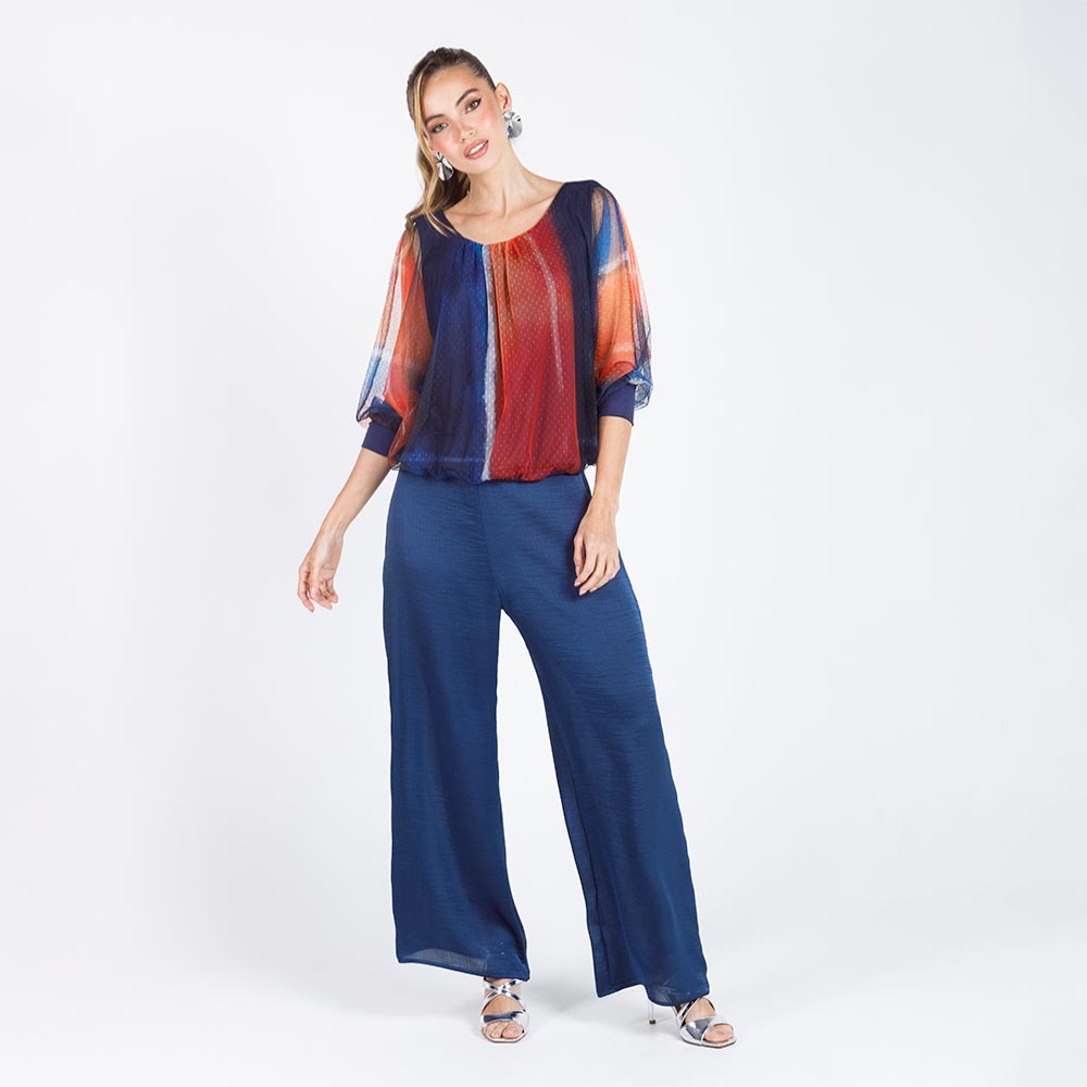 BLUSA ESTAMPADA PARA MUJER MANGA 3/4 Adrissa