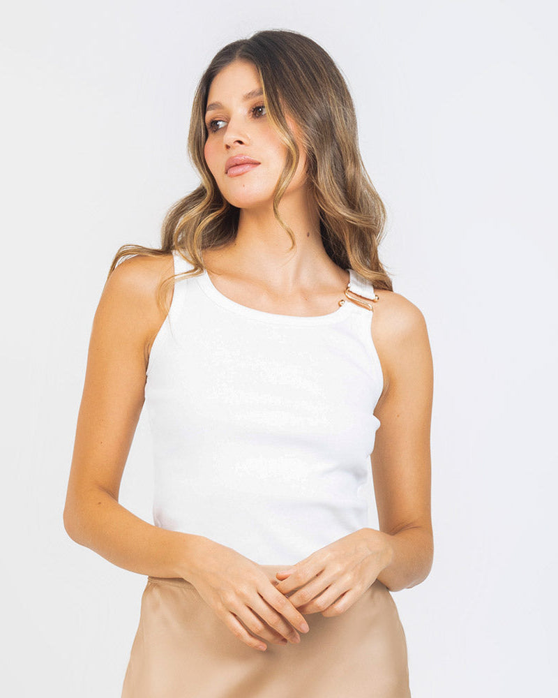 CAMISETA MANGA SISA PARA MUJER CON APLIQUE Adrissa