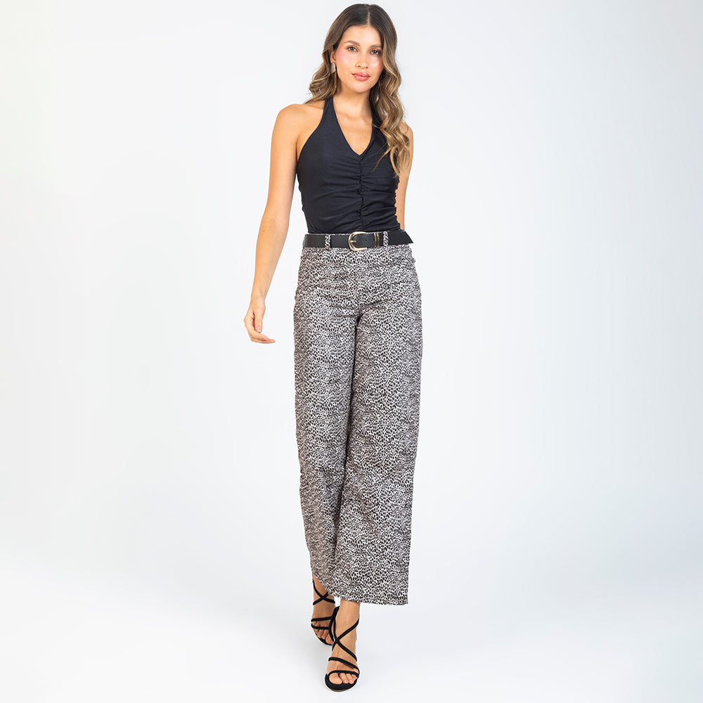 BLUSA CON RECOGIDO PARA MUJER ESCOTE V Adrissa