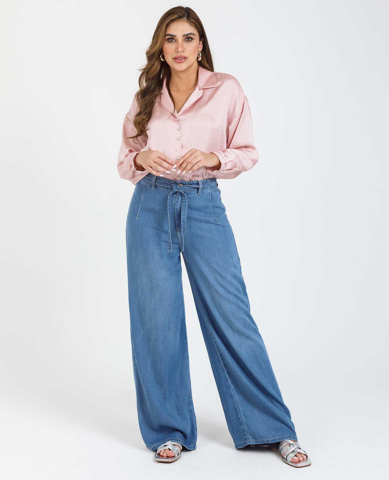 JEAN WIDE LEG PARA MUJER EN TONO MEDIO Adrissa