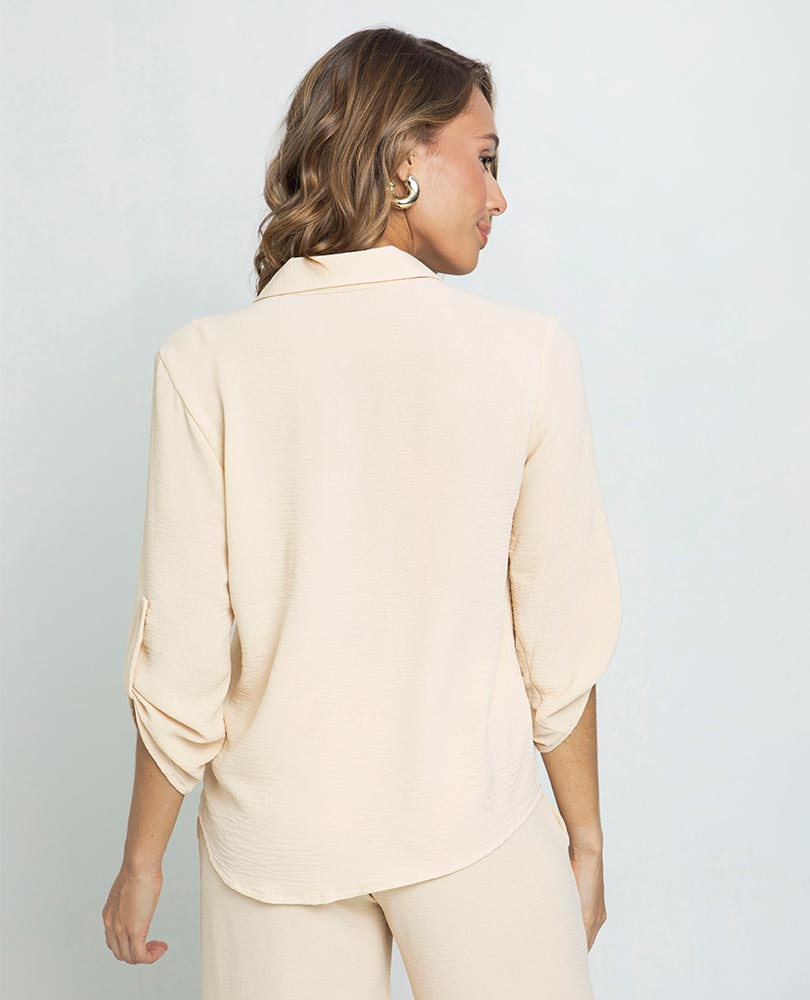 CAMISA BASICA DAKOTA PARA MUJER CON CHARRETERA Adrissa