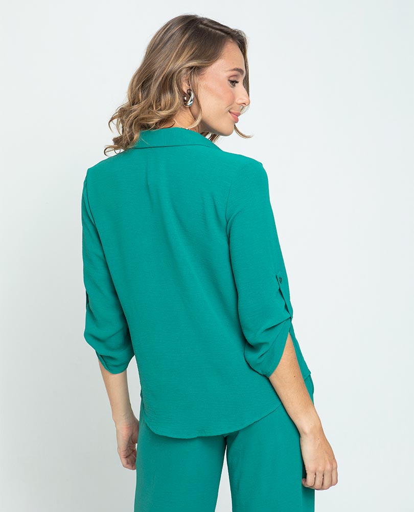 CAMISA BASICA DAKOTA PARA MUJER CON CHARRETERA Adrissa