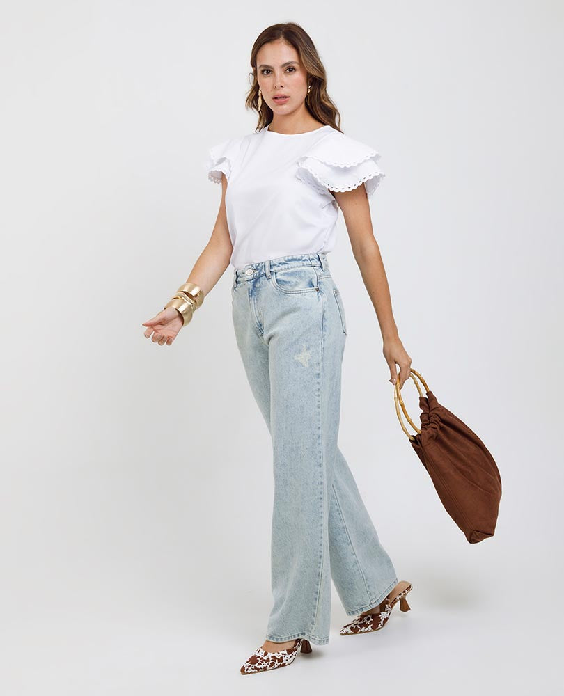 JEAN WIDE LEG PARA MUJER Adrissa