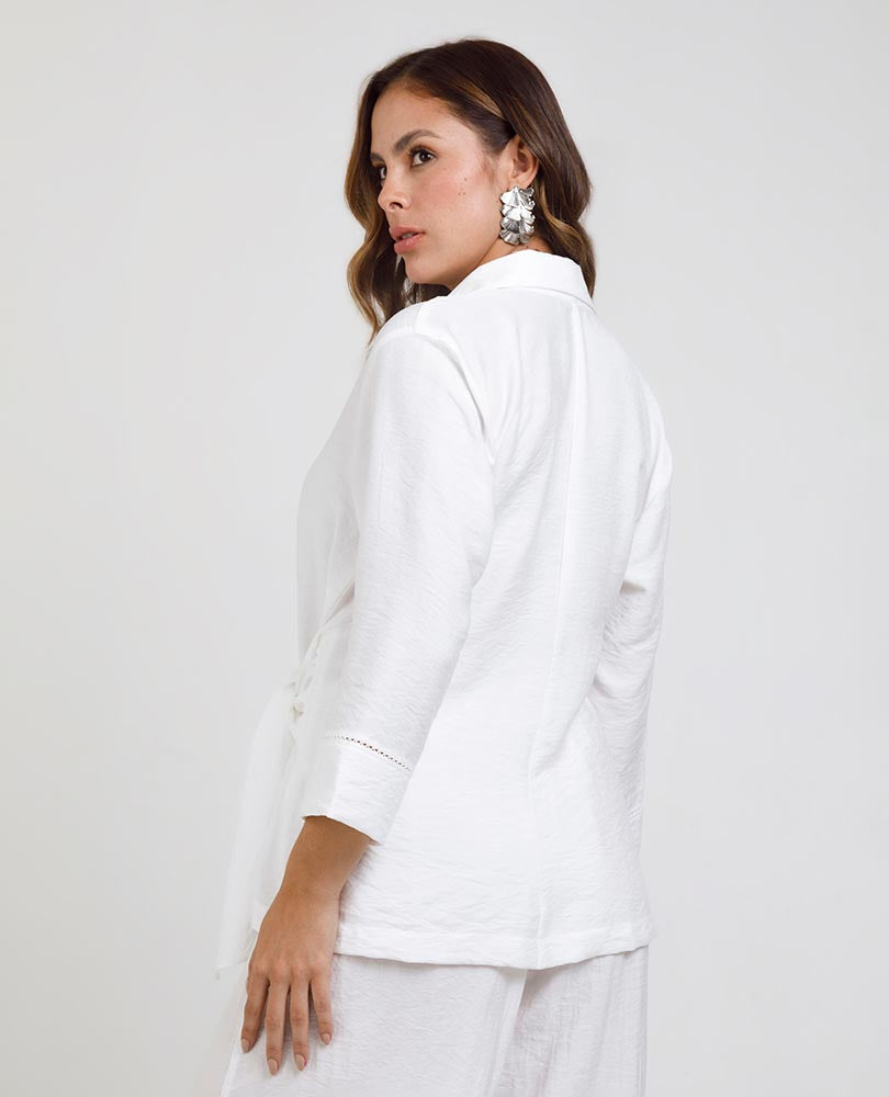 BLUSA MANGA 3/4 PARA MUJER CRUZADA Adrissa