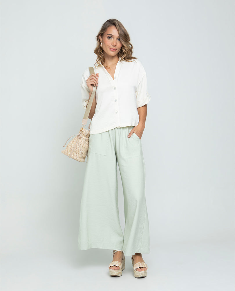 CAMISA CORTA PARA MUJER MANGAS Adrissa