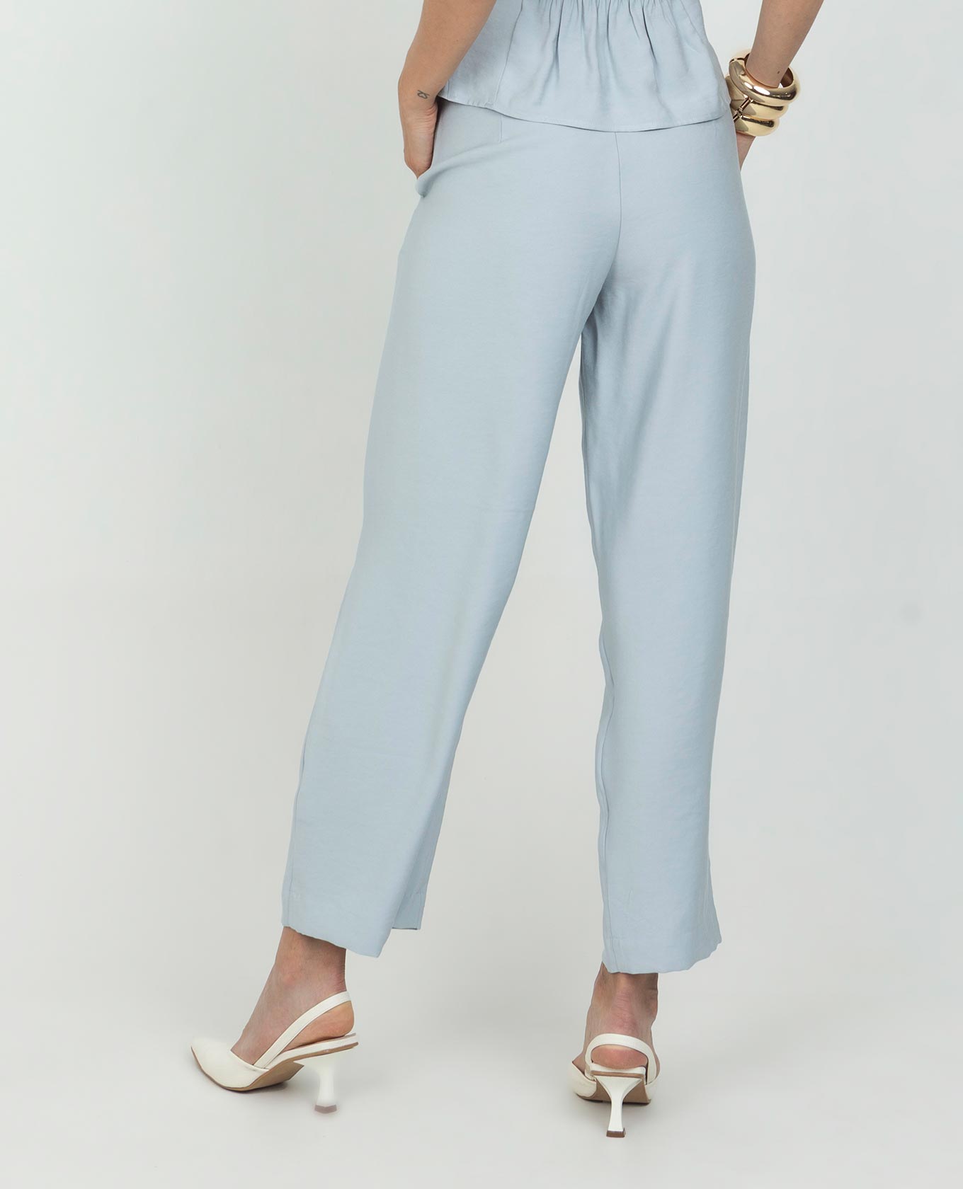PANTALÓN RECTO PARA MUJER PRETINA DELGADA CON BOLSILLOS DIAGONALES Adrissa | Ropa para mujer Pantalones