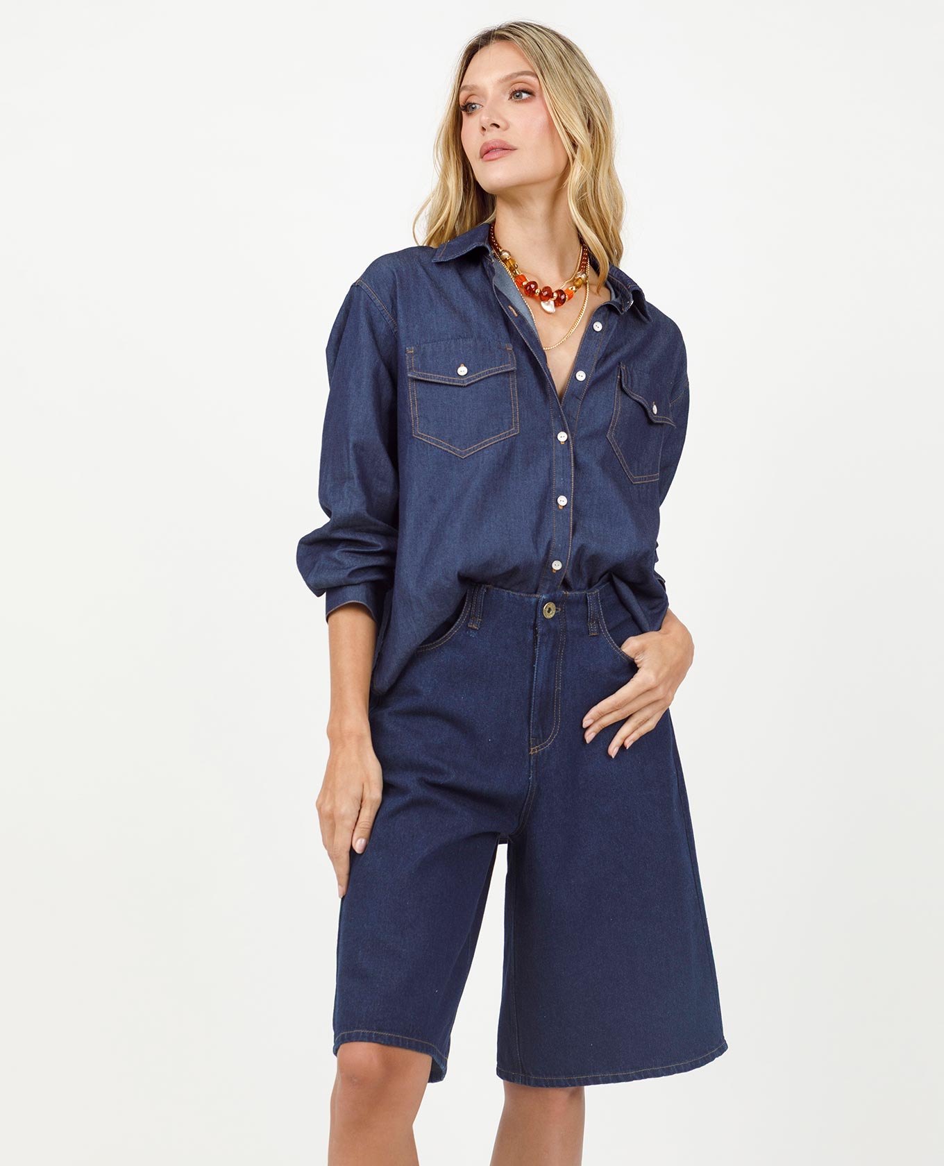 BERMUDA YORK PARA MUJER CINCO BOLSILLOS EN DENIM Adrissa | Ropa para mujer