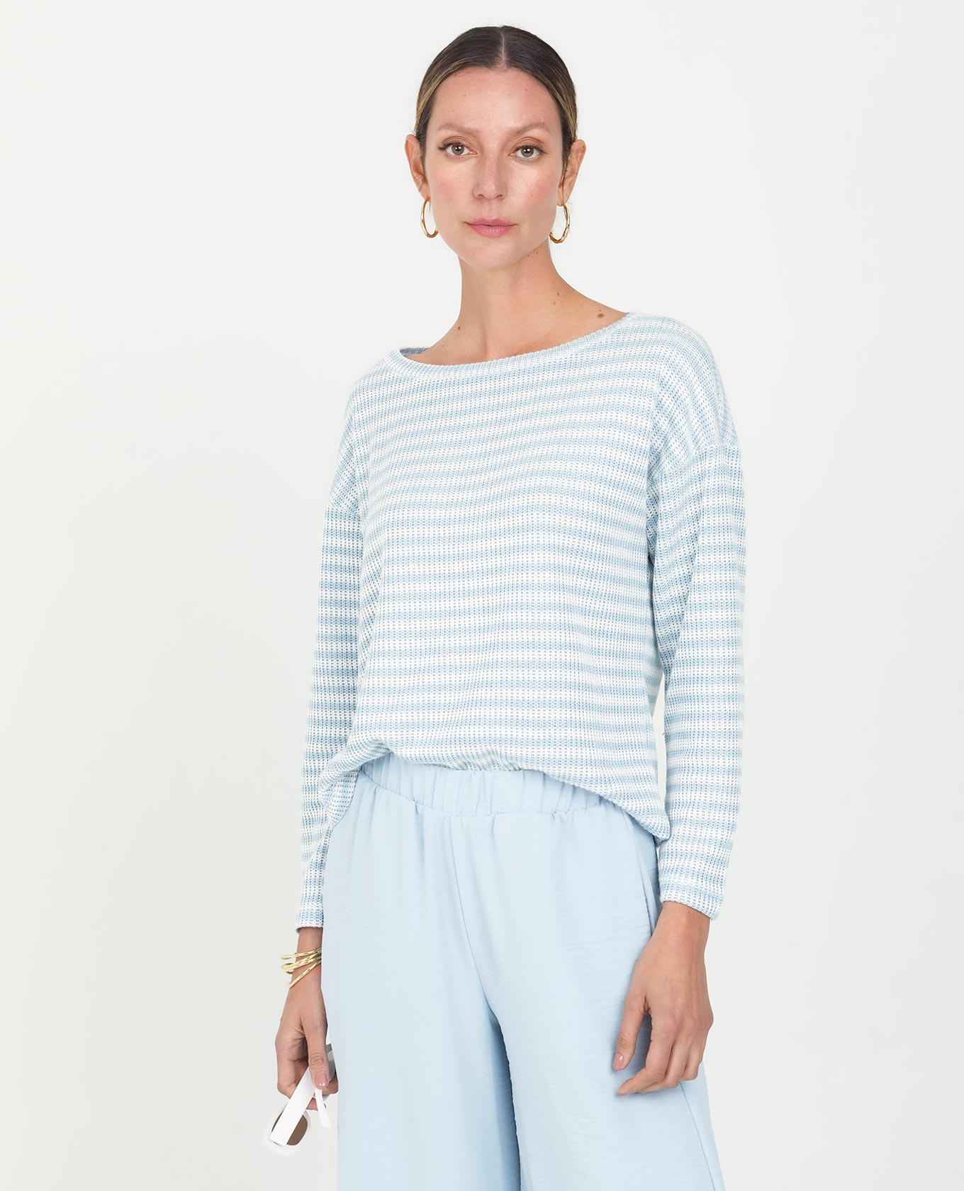 BUZO TEJIDO PARA MUJER ESCOTE SEMI BANDEJA Adrissa | Ropa para mujer Blusas
