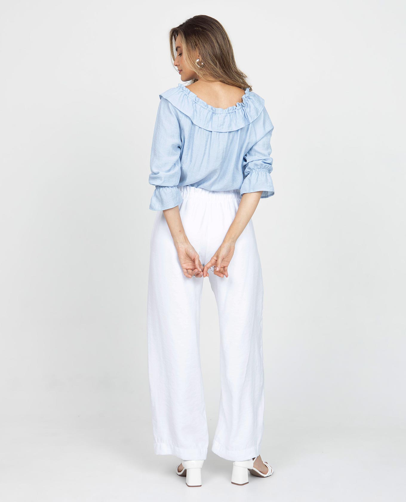 BLUSA ESCOTE SEMI BANDEJA PARA MUJER CON BOLERO EN ESCOTE MANGA RANGLAN 3/4 Adrissa | Ropa para mujer Blusas