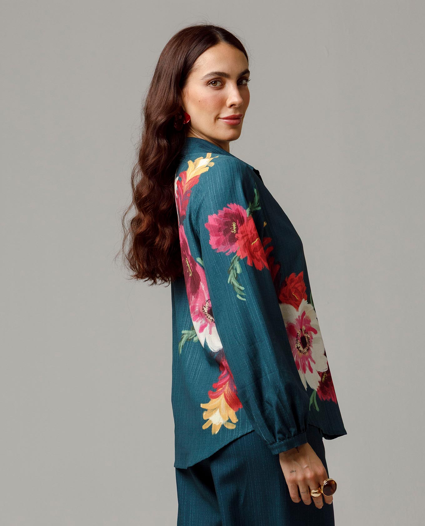 PANTALÓN WIDE LEG PARA MUJER ESTAMPADO EXCLUSIVO CINTURA CON ELÁSTICO