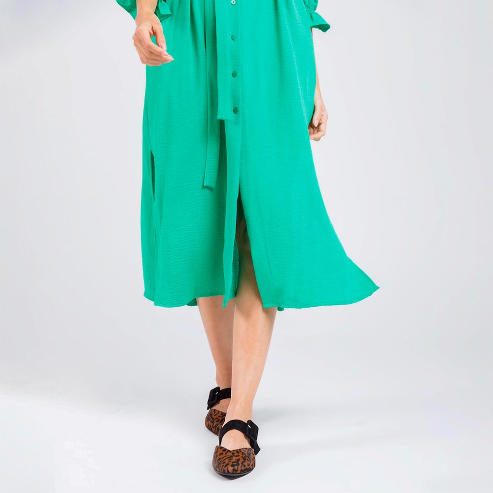 VESTIDO MIDI CAMISERO PARA MUJER CON CINTURÓN Adrissa