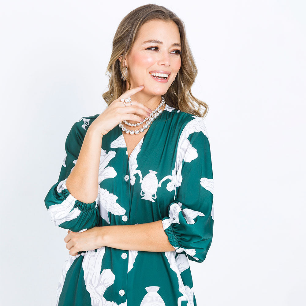 VESTIDO CAMISERO PARA MUJER ESTAMPACIÓN Adrissa