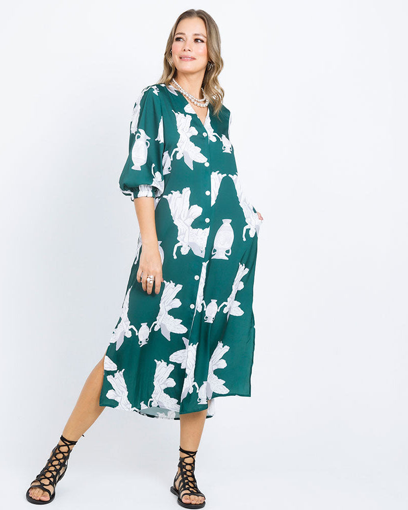 VESTIDO CAMISERO PARA MUJER ESTAMPACIÓN Adrissa