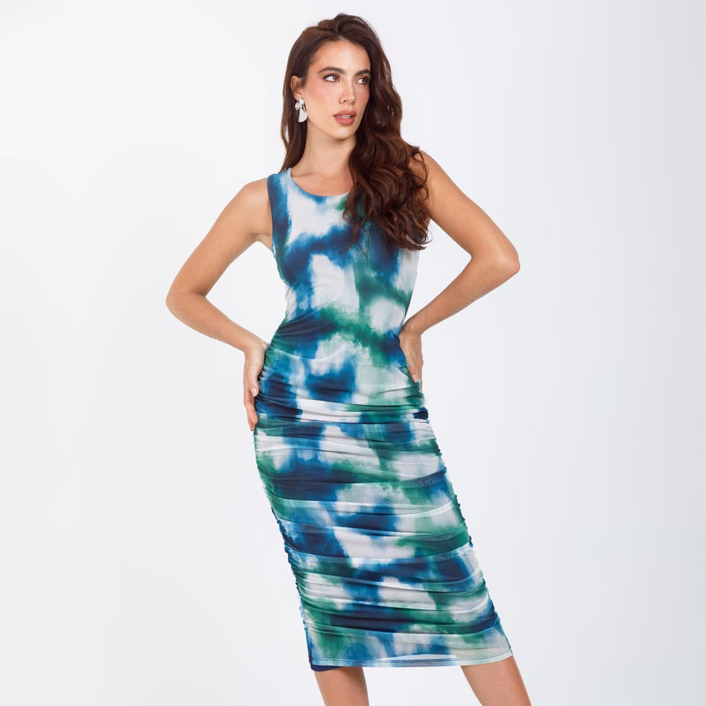 VESTIDO CELEBRACIÓN PARA MUJER EN MALLA Adrissa