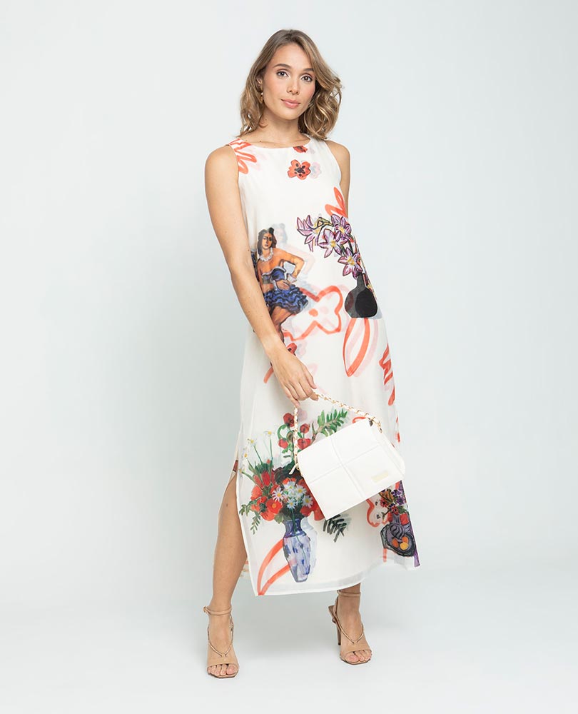 VESTIDO TALEGO PARA MUJER ESTAMPADO Adrissa