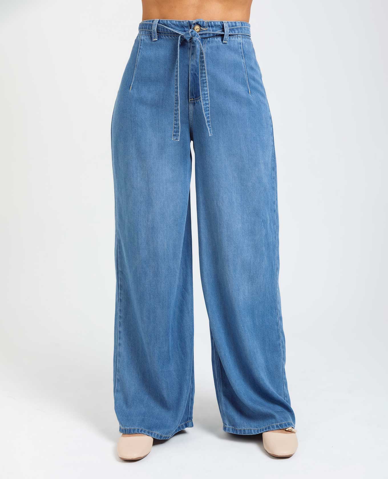 JEAN WIDE LEG PARA MUJER EN TONO MEDIO Adrissa