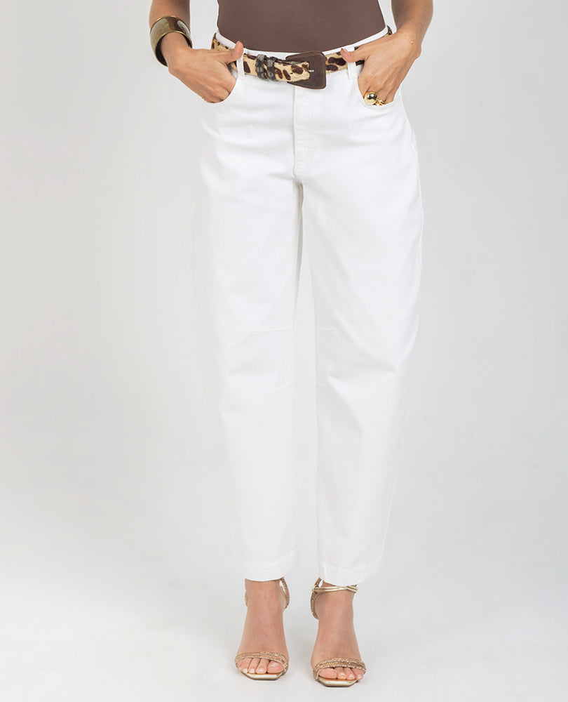 PANTALÓN BARREL PARA MUJER CINCO BOLSILLOS Adrissa Jeans