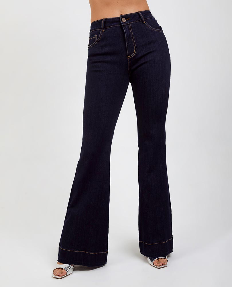 JEAN FLARE PARA MUJER TONO OSCURO Adrissa