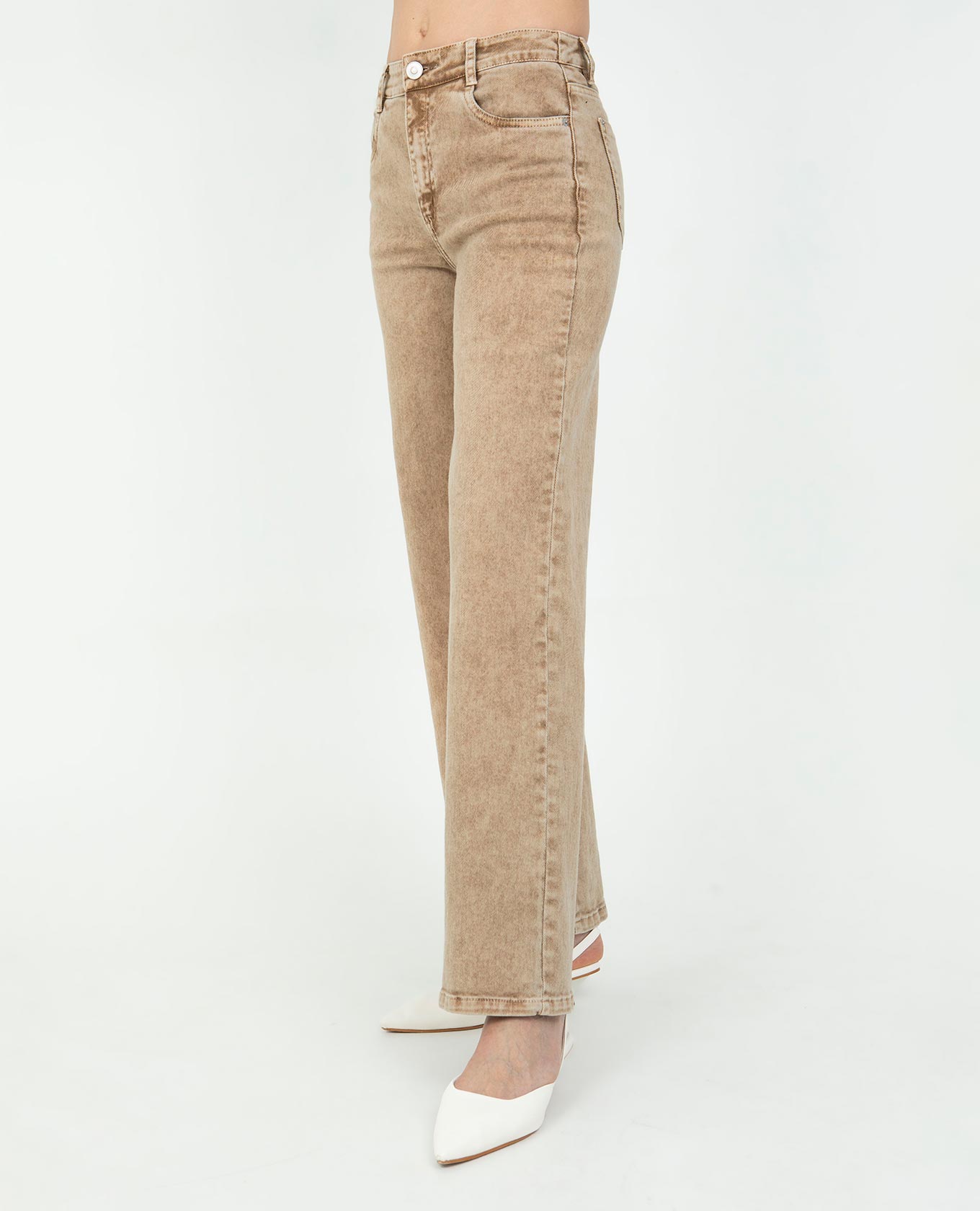 JEAN PALAZZO PARA MUJER PROCESO ACID WASH PRETINA DELGADA CINCO BOLSILLOS Adrissa | Ropa para mujer