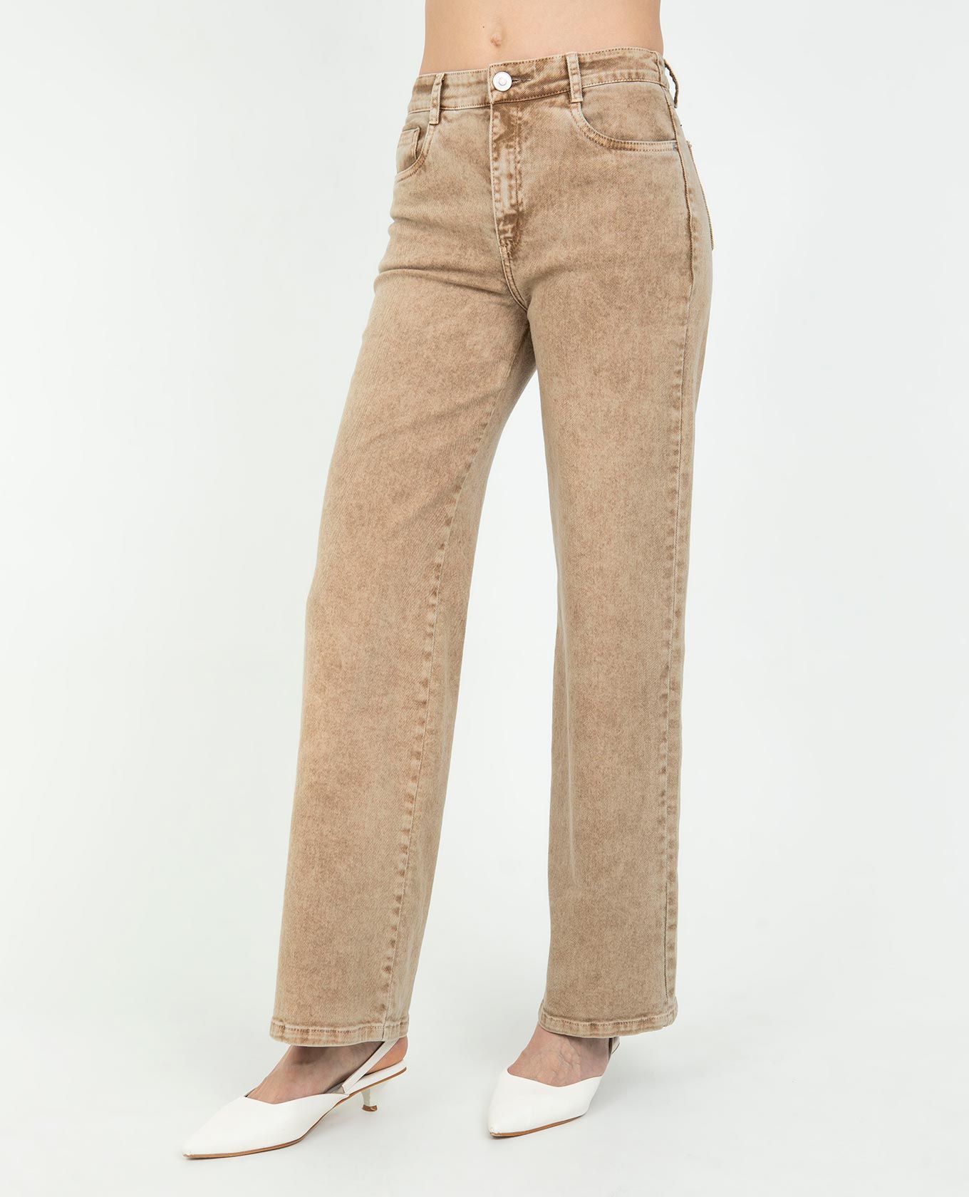 JEAN PALAZZO PARA MUJER PROCESO ACID WASH PRETINA DELGADA CINCO BOLSILLOS Adrissa | Ropa para mujer