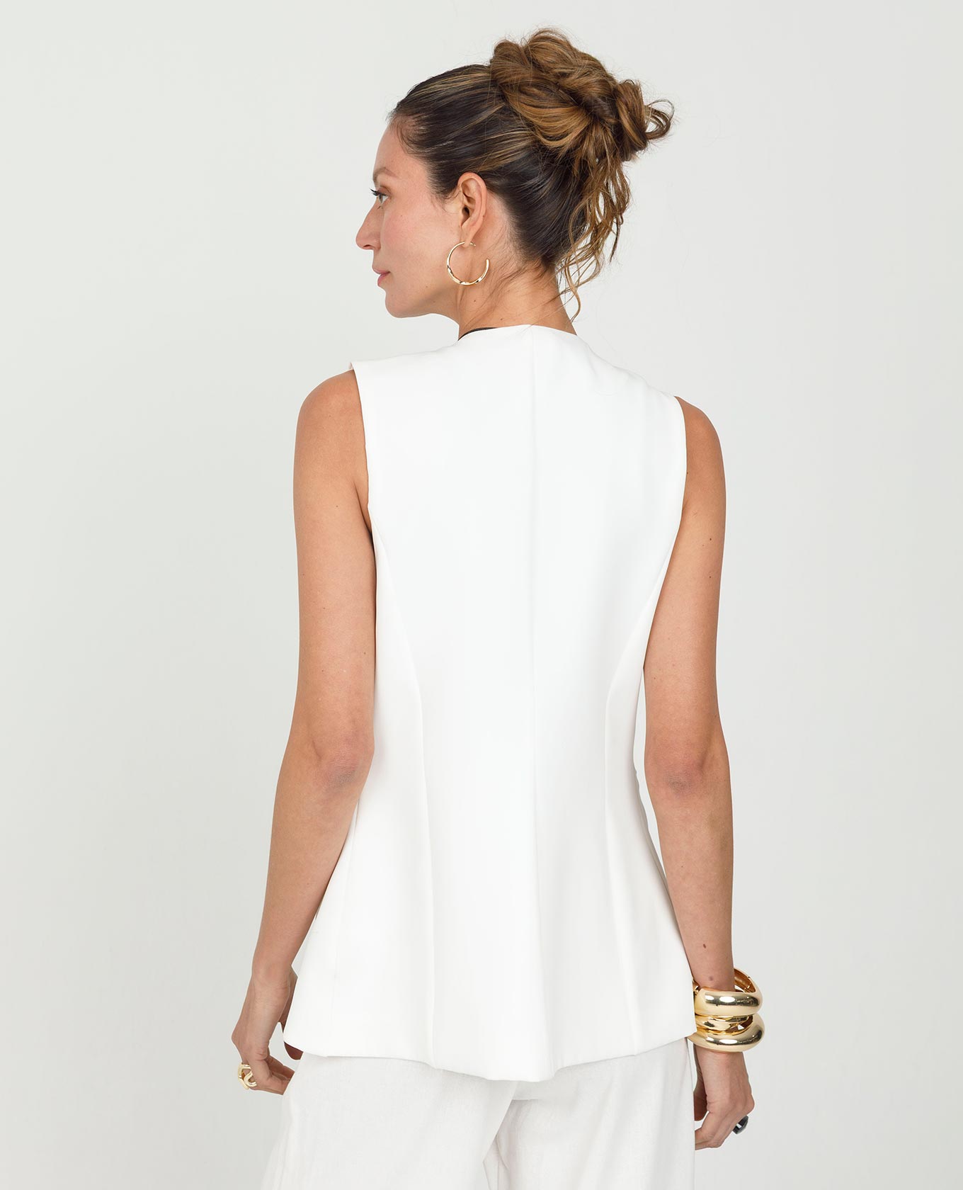 CHALECO PARA MUJER FORRADO CON BOLSILLOS DE RIBETE Adrissa | Ropa para mujer Blusas