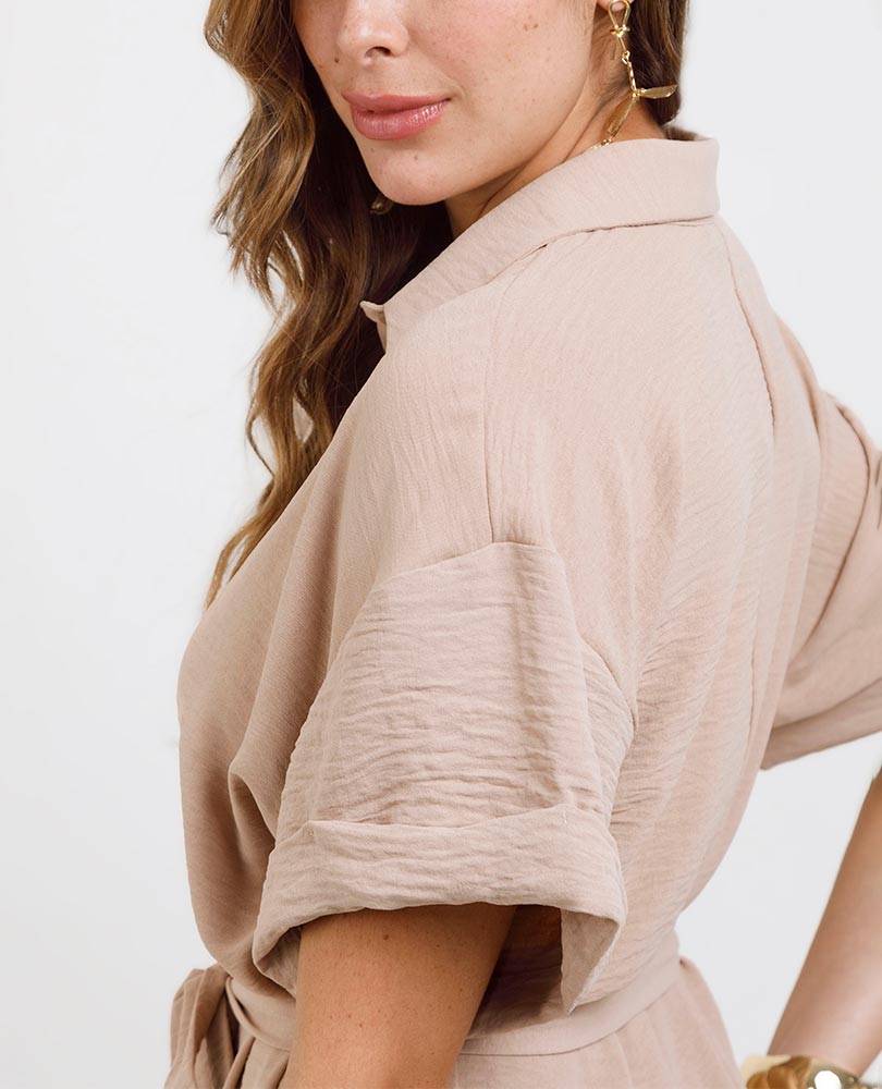 MAXI ENTERIZO PARA MUJER MANGA CORTA Adrissa