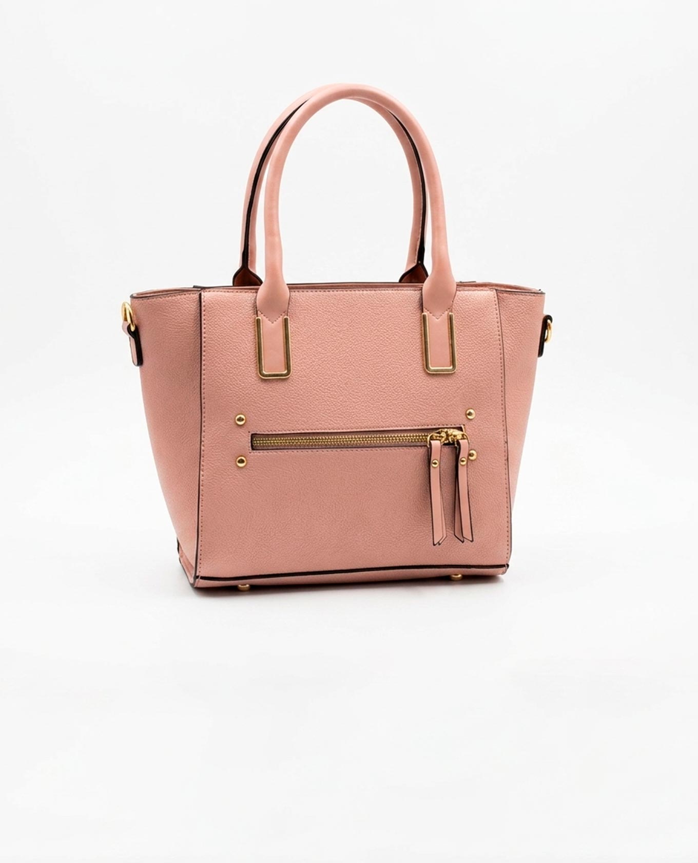 MAXI TOTE ESTRUCTURADO MANOS LIBRES U PALO DE ROSA Adrissa | Ropa para mujer