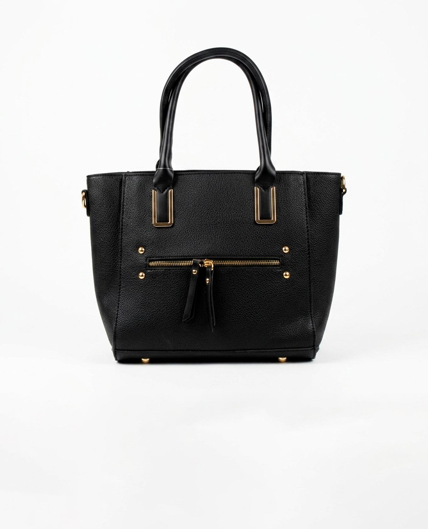 MAXI TOTE ESTRUCTURADO MANOS LIBRES U NEGRO Adrissa | Ropa para mujer