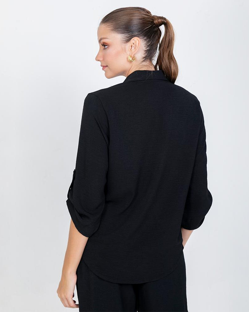 CAMISA PARA MUJER CON CHARRETERA UNIFORMES Adrissa