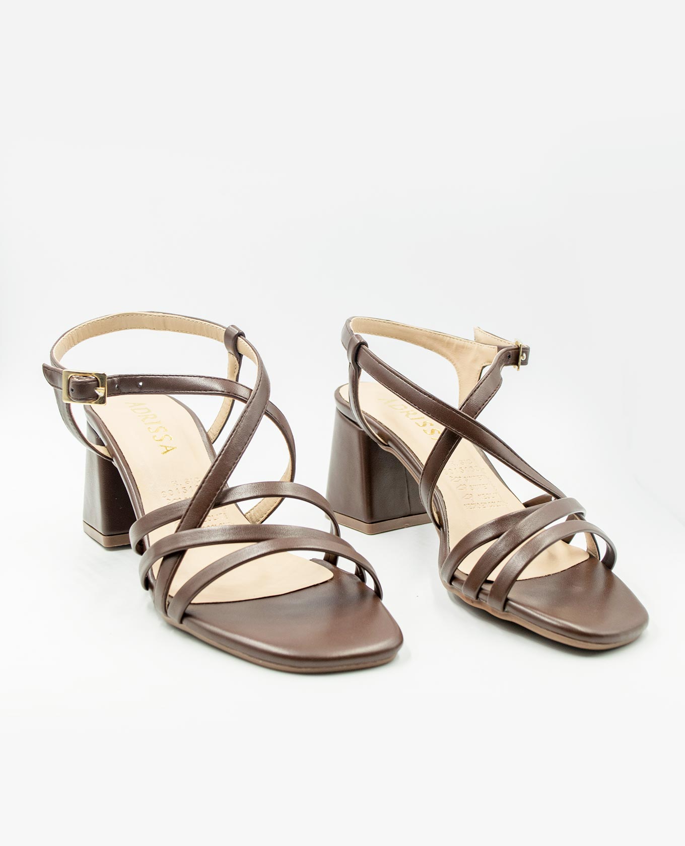 SANDALIA TACÓN 5 1/2 TIRAS TOBILLERAS Adrissa | Ropa para mujer
