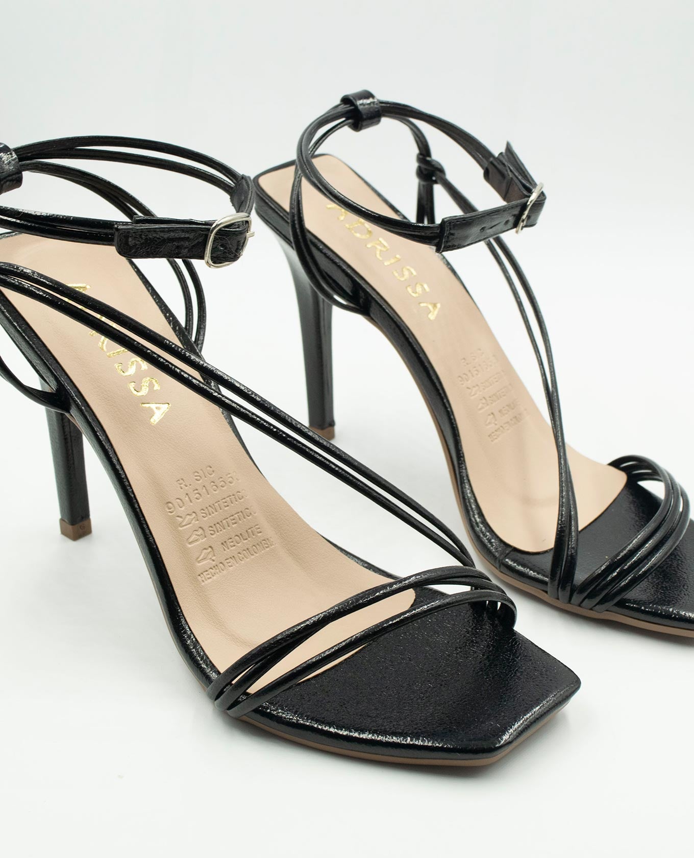 SANDALIA TACÓN PARA MUJER CON CUERDA TOBILLERA Adrissa