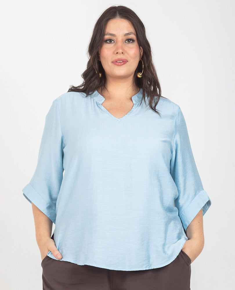BLUSA CUELLO NERU TALLAS GRANDES Adrissa