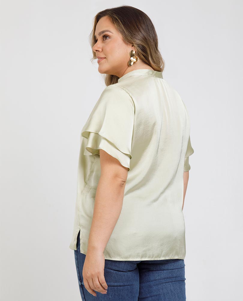 BLUSA BOHEMIA TALLAS GRANDES SATINADA Adrissa