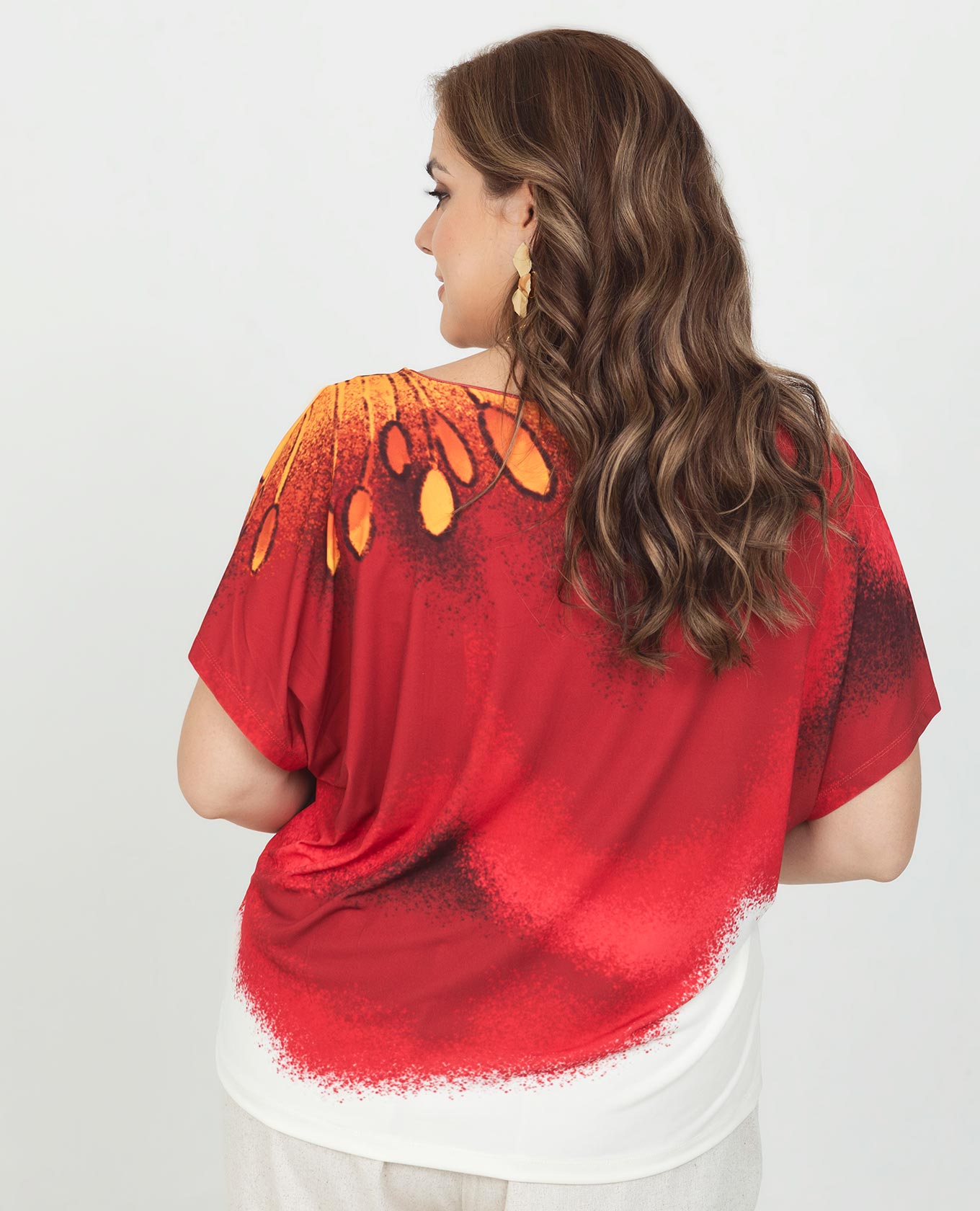 BLUSA ESCOTE V TALLAS GRANDES ESTAMPADO EXCLUSIVO CON TOP INCLUIDO Adrissa