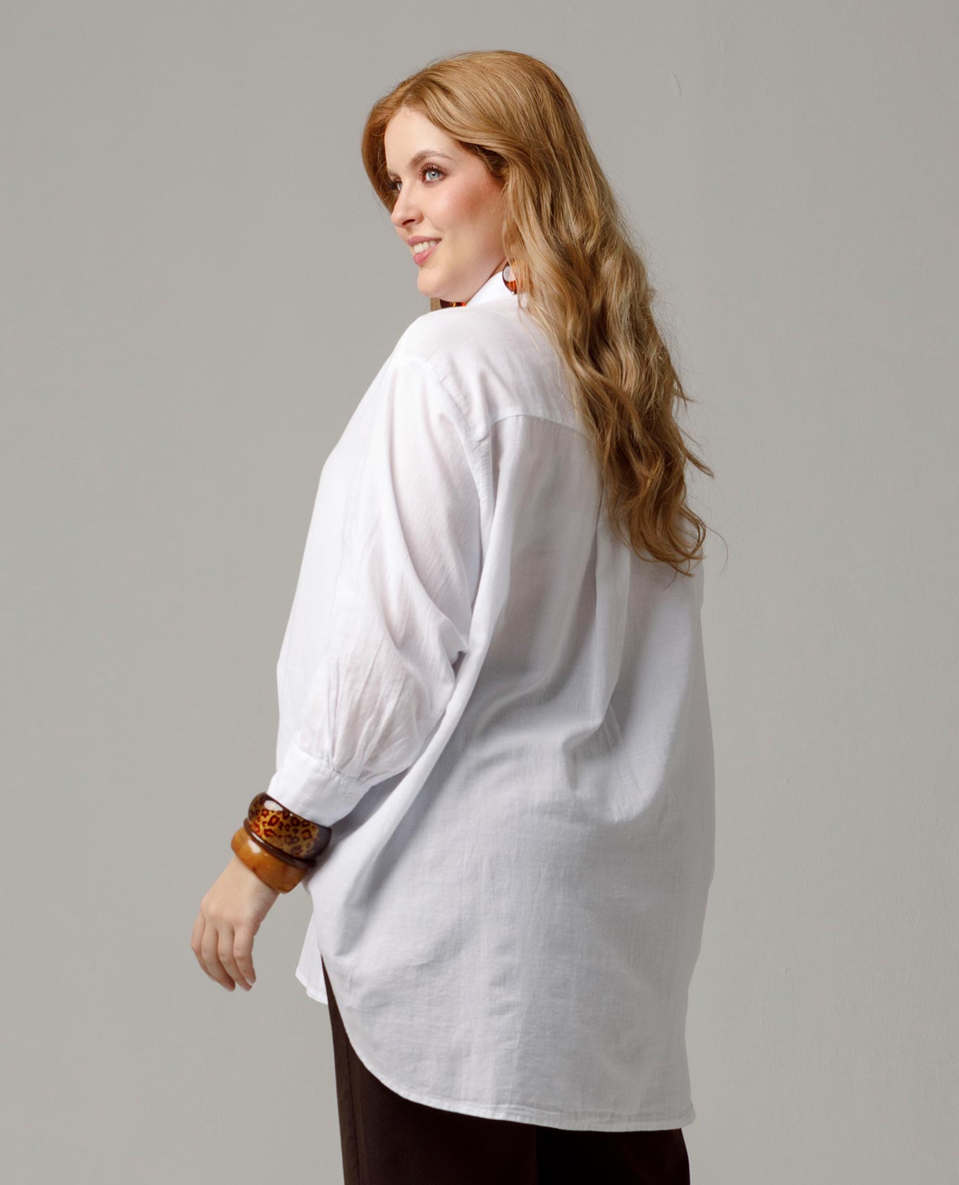 CAMISA OVERSIZE PARA MUJER MANGA LARGA EN ALGODÓN Adrissa | Ropa para mujer Camisas