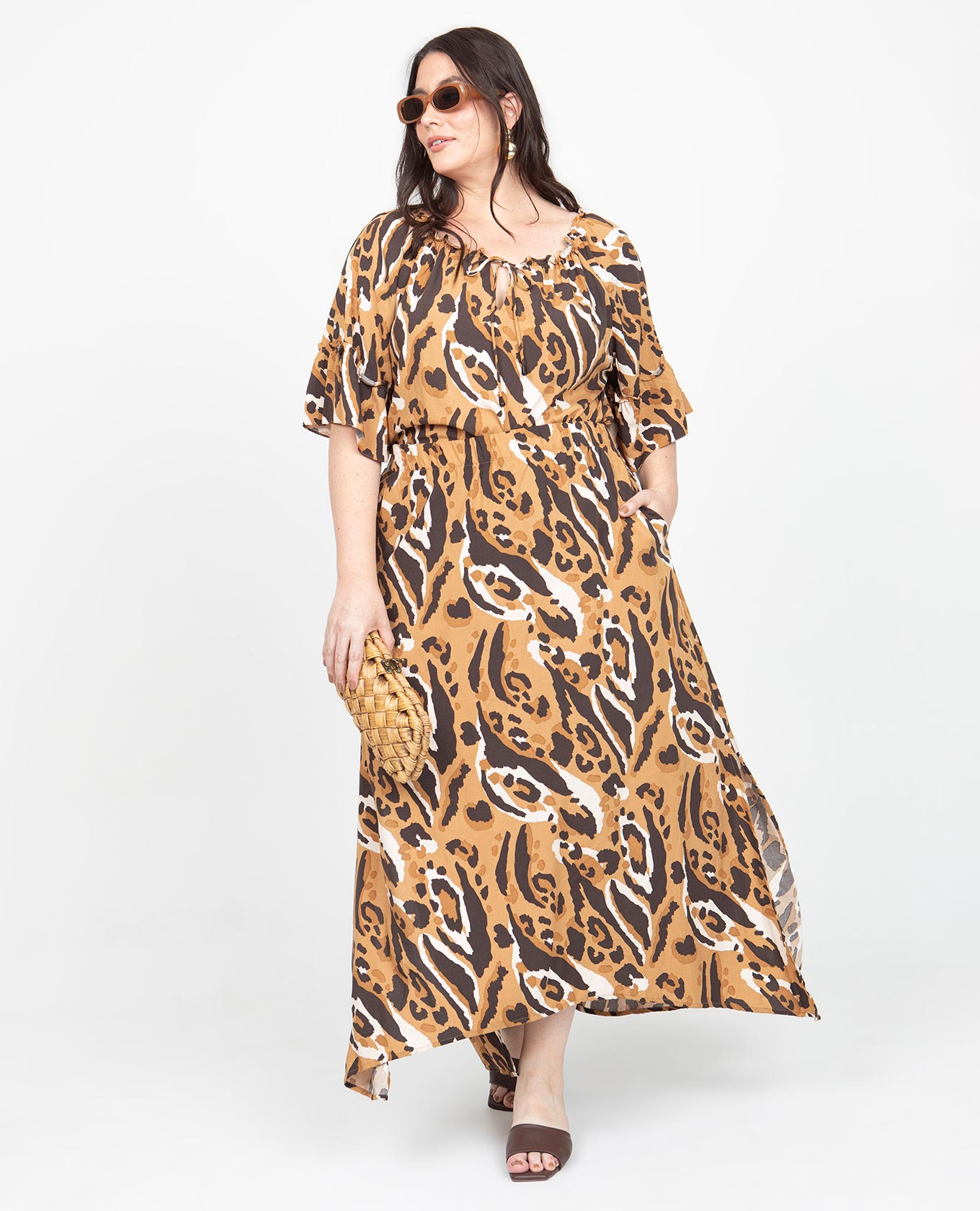 BLUSA ESTAMPADA TALLAS GRANDES MANGA RANGLAN CON BOLERO