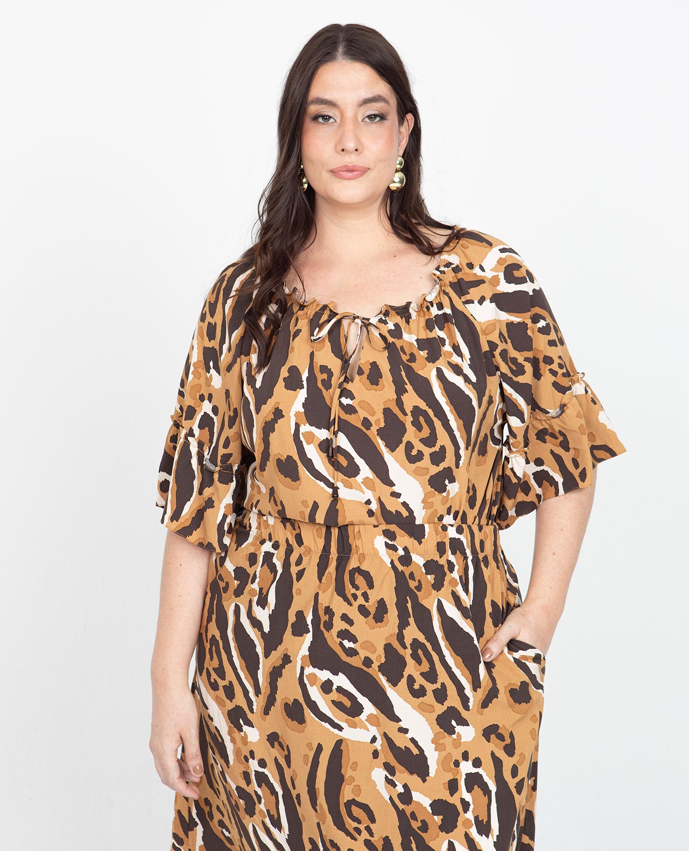 BLUSA ESTAMPADA TALLAS GRANDES MANGA RANGLAN CON BOLERO