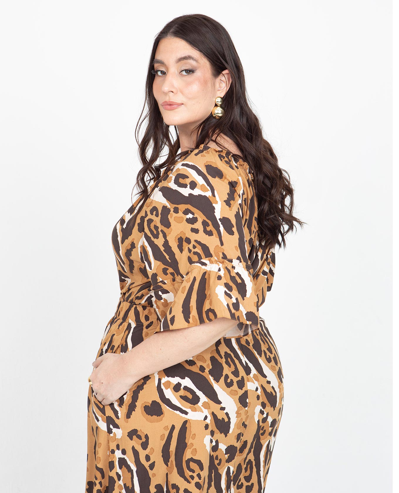BLUSA ESTAMPADA TALLAS GRANDES MANGA RANGLAN CON BOLERO