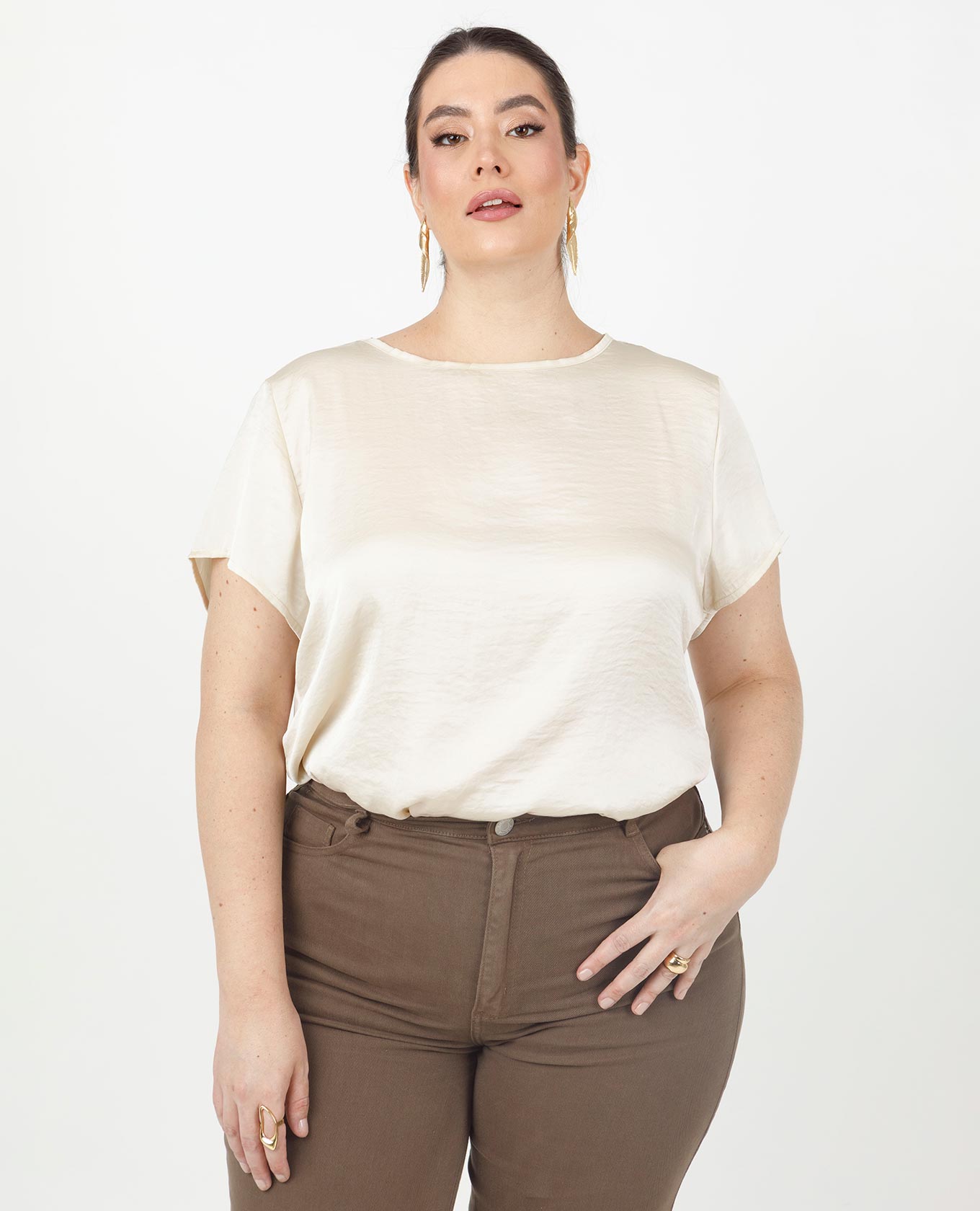 BLUSA BÁSICA TALLAS GRANDES JULIANA Adrissa