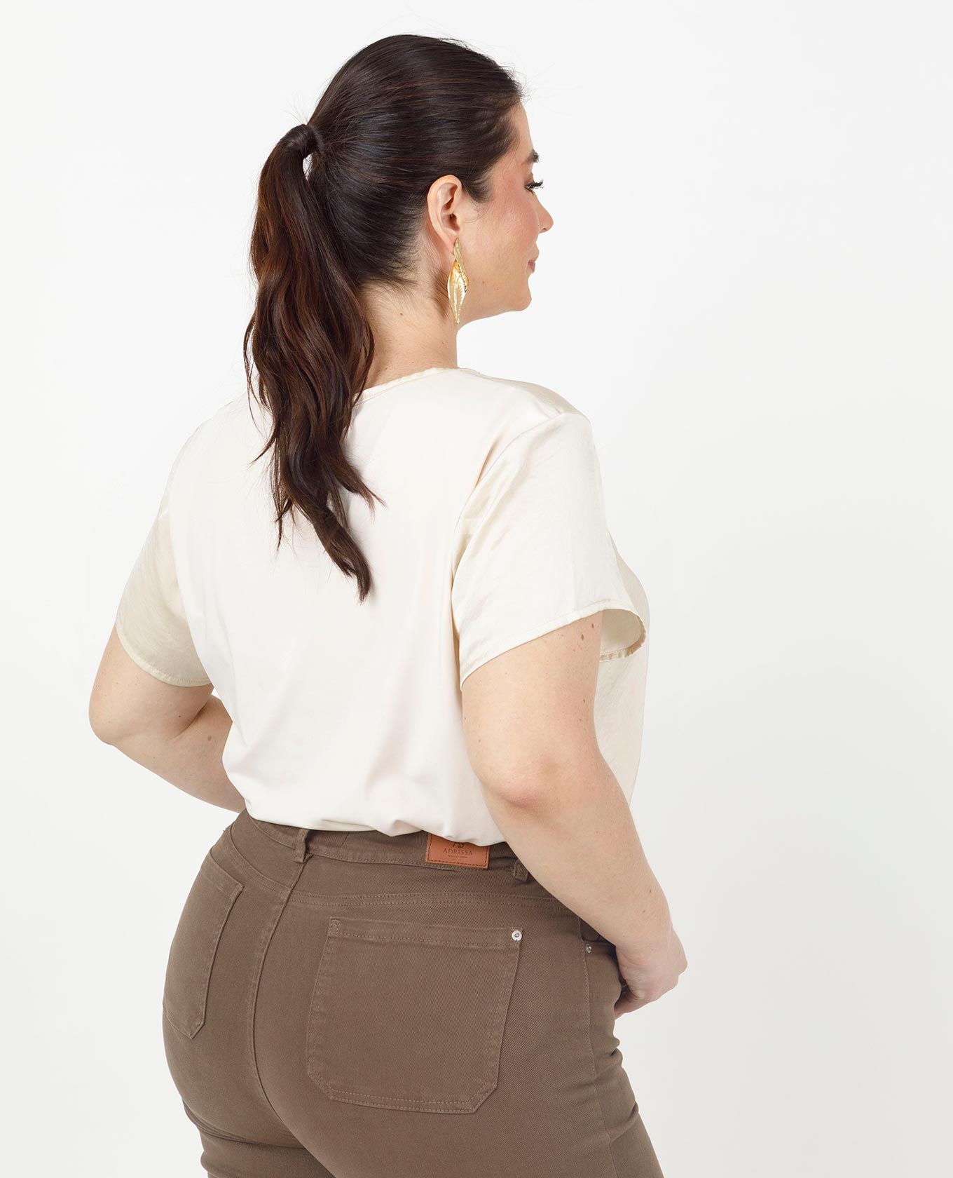 BLUSA BÁSICA TALLAS GRANDES JULIANA Adrissa